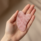 Gua Sha en Quartz Rose - Soin Visage Anti-Âge